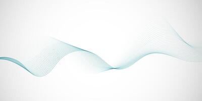 abstract minimal banner with flowing lines design vector