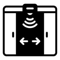 puerta sensor icono para web, aplicación, infografía, etc vector