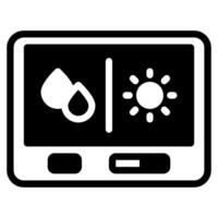 clima controlar icono para web, aplicación, infografía, etc vector