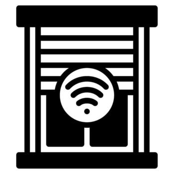 Smart Blinds icon for web, app, infographic, etc vector