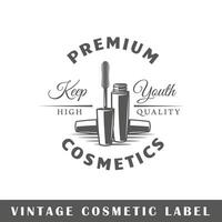 Cosmetic label isolated on white background vector