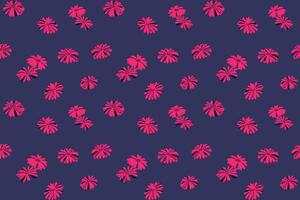 Blue simple seamless pattern with abstract shapes floral. hand drawn sketch trendy ditsy flowers patterned. Template for designs, fabric, textile, printing vector