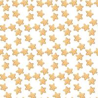 Italian pasta pattern. Flat little stars Stelline. Kitchen themes for decoration on culinary themes inspired by Italian cuisine. Homogeneous texture of flour pasta. Amazing texture white background vector