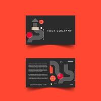 resumen negocio tarjeta .geométrico forma ilustración vector