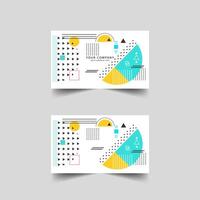 Abstract business card .Geometric Shape illustration vector