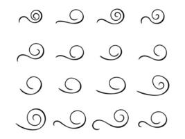 Swirl ornament stroke ornaments illustration . vector