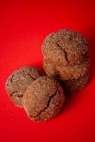 A group of Warm Homemade Gingersnap Cookies photo