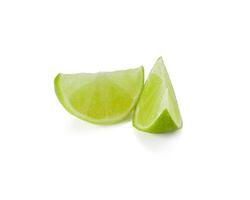 Lime isolated on white background. Lemon fruit Clipping Path. photo