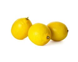 Lemon isolated on white background. Lemon fruit Clipping Path. photo