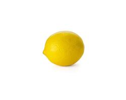 Lemon isolated on white background. Lemon fruit Clipping Path. photo