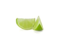 Lime isolated on white background. Lemon fruit Clipping Path. photo
