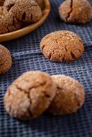 A group of Warm Homemade Gingersnap Cookies photo