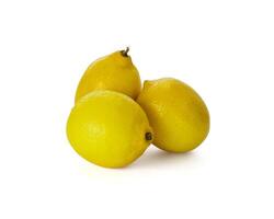 Lemon isolated on white background. Lemon fruit Clipping Path. photo