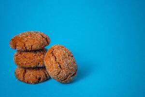 A group of Warm Homemade Gingersnap Cookies photo