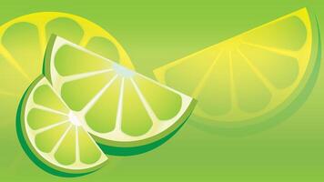 Floating background image of Lemon slices.Applicable for advertising. vector