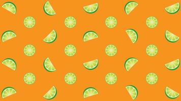 Floating background image of Lemon slices.Applicable for advertising. vector