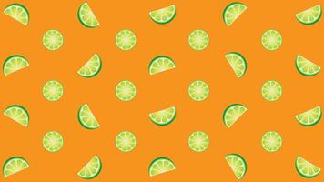 Floating background image of Lemon slices.Applicable for advertising. vector