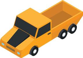 Isometric Dump Truck vector