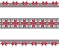 Ukrainian embroidery pattern vector