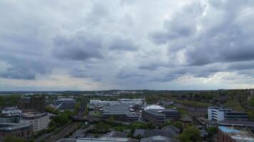 Aerial View of Central Historical Nottingham City Centre Downtown of England, Great Britain. April 26th, 2024 video