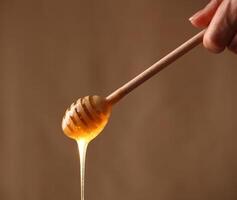 Wooden Honey Dipper photo