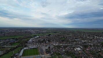 Antenne Aufnahmen von zentral Stadt von Cambridge, Cambridgeshire, England vereinigt Königreich. März 21., 2024 video