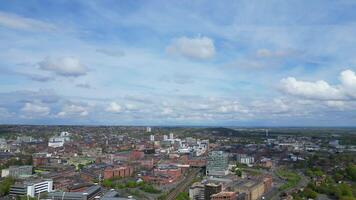 Aerial View of Central Historical Nottingham City Centre Downtown of England, Great Britain. April 26th, 2024 video