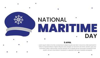 National Maritime Day Design templet vector