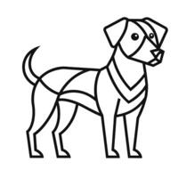 dog line art design ,graphic resource vector