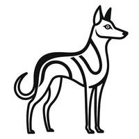 perro línea Arte diseño ,gráfico recurso vector