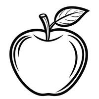 apple line art design vector