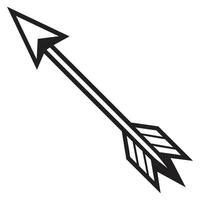 Arrow line art design vector