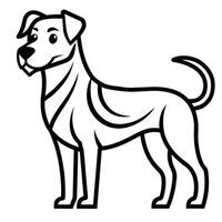 dog line art design ,graphic resource vector