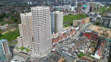 Aerial Time Lapse Footage of Buildings at Central Wembley London City of England Great Britain. April 17th, 2024 video