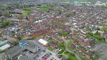 Aerial View of Central Rugby City of England United Kingdom. April 8th, 2024 video