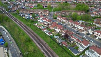 Aerial Time Lapse Footage of Buildings at Central Wembley London City of England Great Britain. April 17th, 2024 video