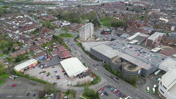 Aerial View of Central Rugby City of England United Kingdom. April 8th, 2024 video