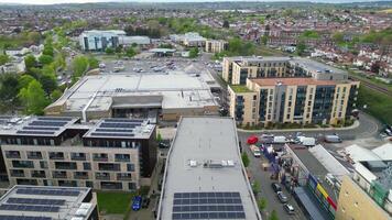 Aerial Time Lapse Footage of Buildings at Central Wembley London City of England Great Britain. April 17th, 2024 video