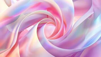 un' vibrante, simile a un fluido movimento sfondo con vorticoso tonalità di rosa, viola, e blu, somigliante colorato Fumo nel continuo movimento video