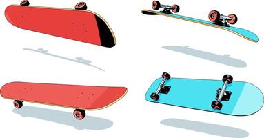 Skateboard Heelflip sequence vector