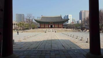 deoksugung palats de mest turist attraktion i seoul, söder korea video