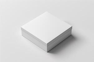 Bosquejo blanco caja, 3d caja, diseño foto