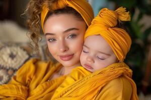 un mujer y un pequeño niña ,tenencia y jugando con su hija , de la madre día foto