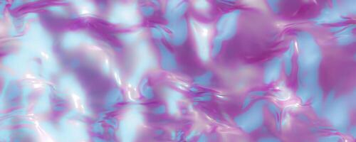 Mesmerizing abstract holographic background with fluid, liquid texture. Ideal for modern design projects, wallpapers, creative backdrops. Color gradient, y2k style, 2000s. Iridescent surface. 3D. photo