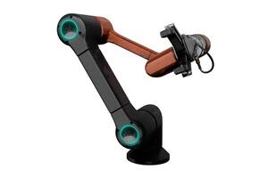 3d rendering robotic arm, advanced technology photo