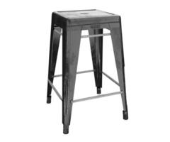 3d rendering industrial stool isolated on white background photo