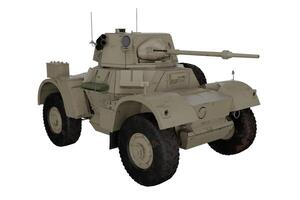 3d rendering armored military combat vehicle isolated on white background photo