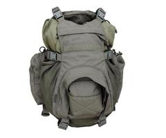 3d rendering military backpack, military equipment concept photo