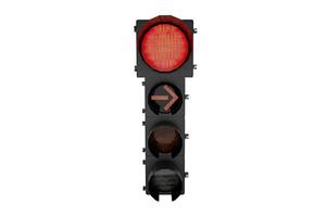 3d rendering traffic light with various combinations photo