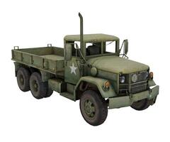 3d rendering old military truck photo